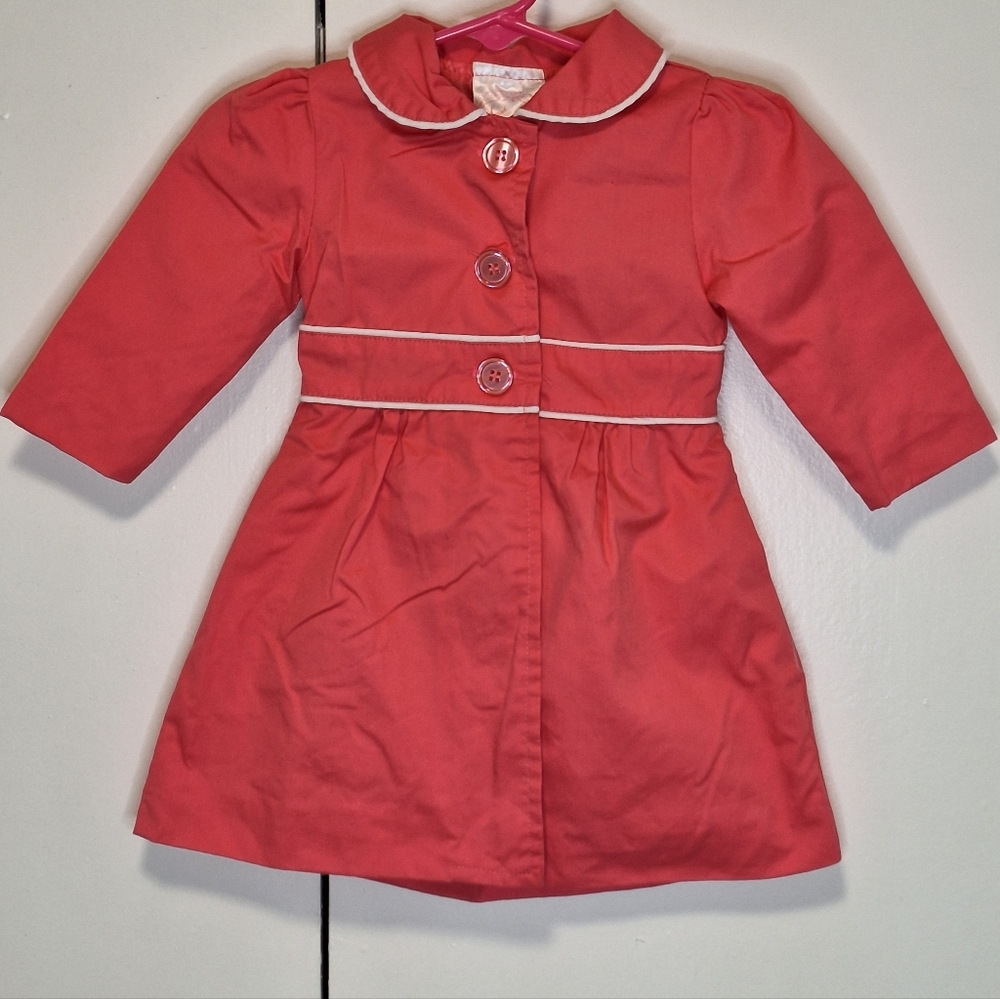 Girls Pink Trench Coat
